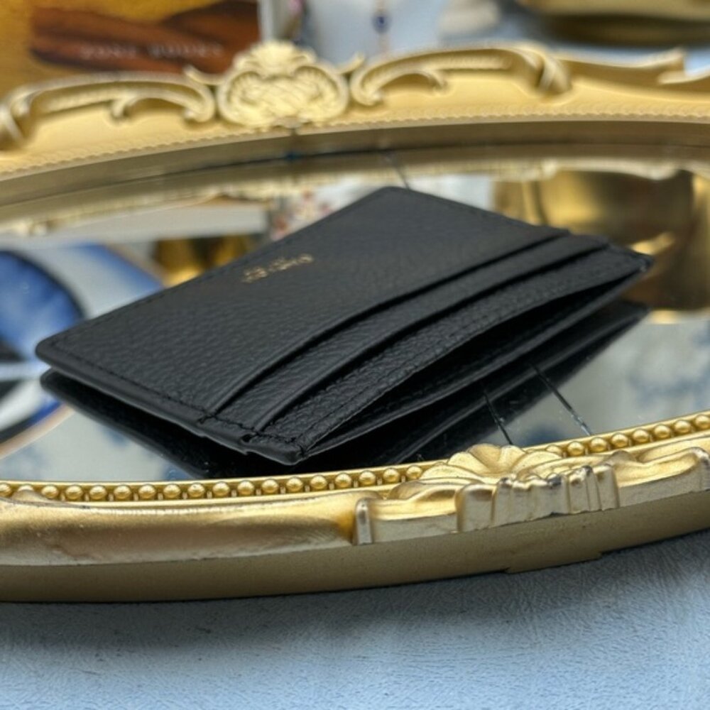 🆕 OROTON 🧿 NWOT Margot Card Sleeve, Black Leather Cardholder - Picture 12 of 15